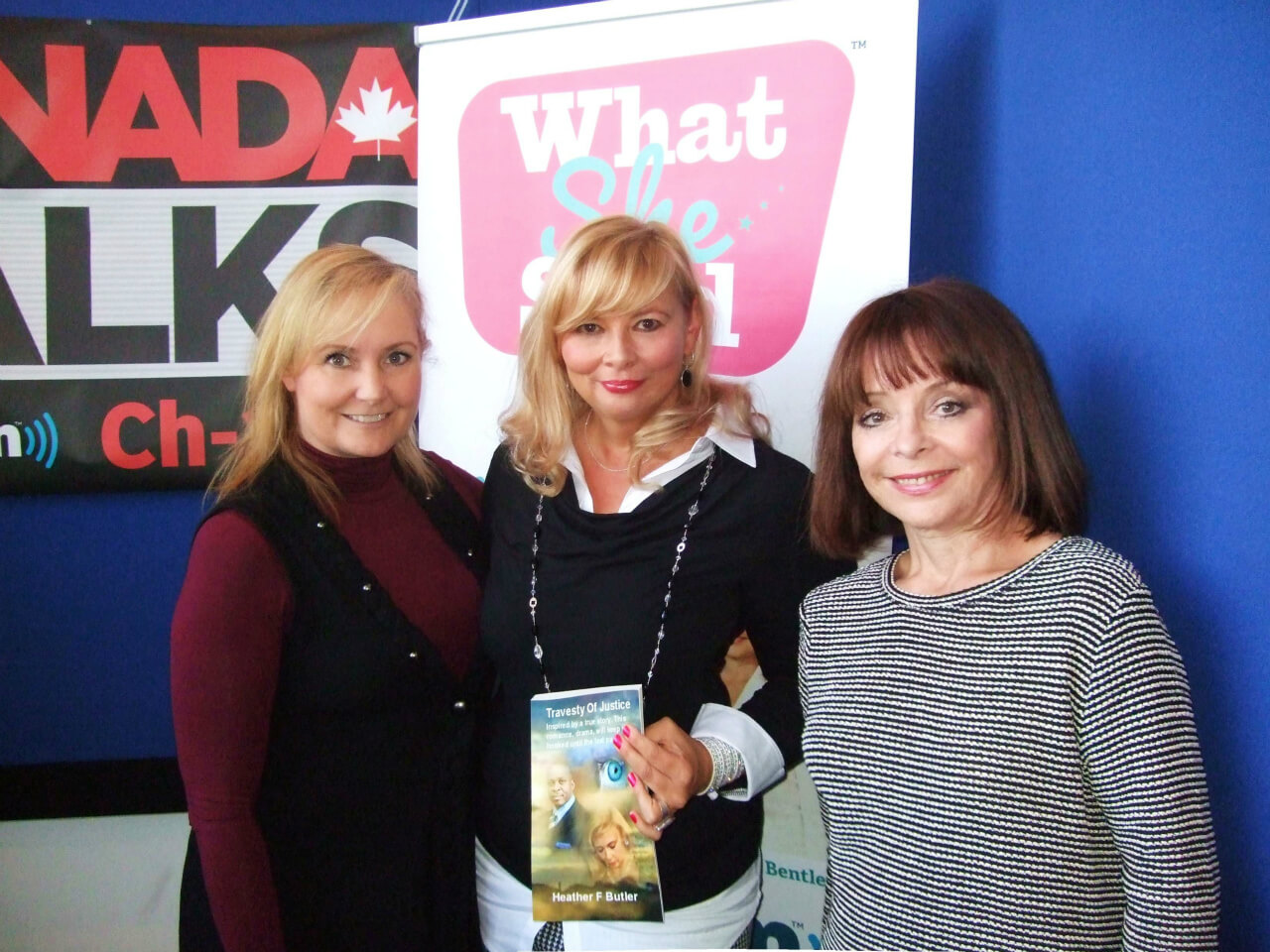 My interview with Christine Bentley and Sharon Caddy on their show What She Said on sirus xm Radio channel 167