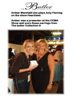 Television star Amber from the show Heartland worn a great pair of earrings on the show form The Butler Collection