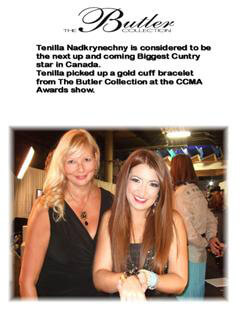 Country Star show off her Butler Collection Jewelry
